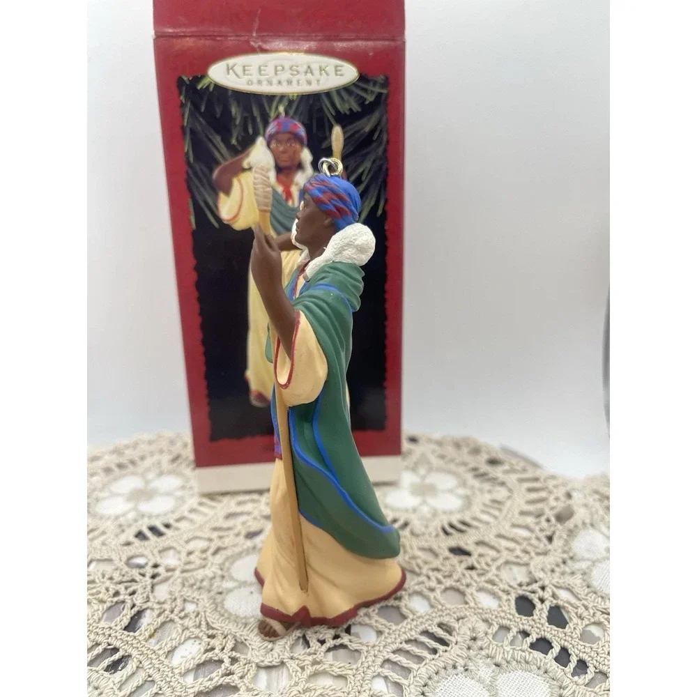 NIB‎ 1996 Hallmark Keepsake Christmas Ornament Kindly Shepherd African  FX